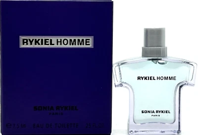 SONIA RYKIEL HOMME EAU DE TOILETTE MINI SPLASH HOMBRES 0,25 OZ / 7,5 ml ¡TAMAÑO DE VIAJE! Foto 1 de 4