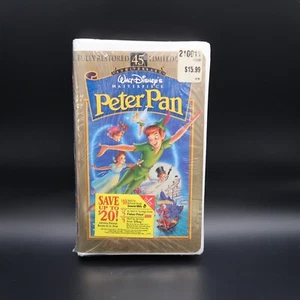 Disney Masterpiece Collection Peter Pan 45th Anniversary VHS Sealed Vintage - Imagen 1 de 6