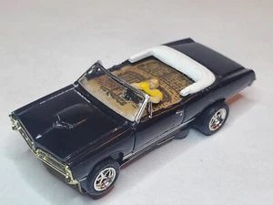 PONTIAC GTO BLACK CONVERTIBL TJET HO Slot Car CUSTOM MADE (PLEASE READ) - Picture 1 of 11