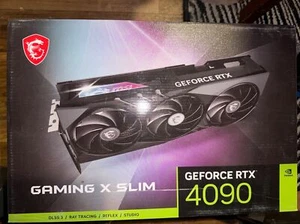 *Clearance* MSI RTX 4090 GAMING X SLIM GPU (No Core & VRAM, For Parts) With Box - Picture 1 of 8