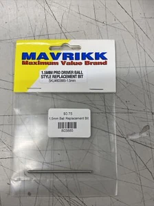 Maverikk 1.5mm Pro Driver Ball Style Replacement Bit. In a bundle of 10 - Bild 1 von 2