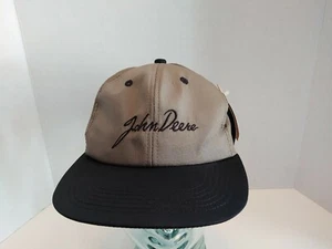 Licensed John Deere Script Spellout StrapBack Hat Cap NEW NWT - Picture 1 of 12