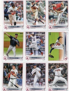 Atlanta Braves 2022 Topps Series 1,2 & Update Team Set Bx9d - Imagen 1 de 4