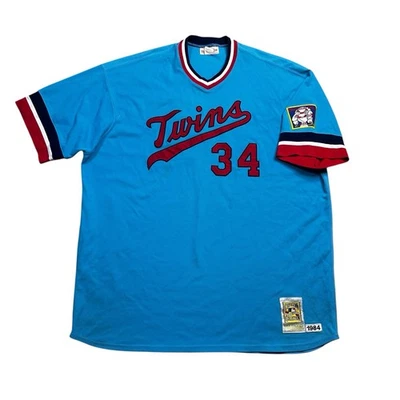 Vintage Mitchell & Ness Kirby Puckett 1984 Throwback MLB Jersey Rare Adult 2XL - Image 1 of 4