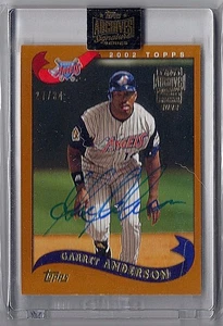 Garret Anderson 2022 Topps Archives Signatures 2002 automático 27/34 - Imagen 1 de 2