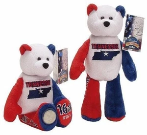 Oso moneda tesoros limitados, nuevo con etiquetas, Oso de Tennessee con cuarto estatal BU - Imagen 1 de 3