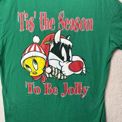 Camisa para dormir vintage Looney Tunes Sylvester Piolín de gran tamaño Navidad talla 2XL Foto 1 de 4
