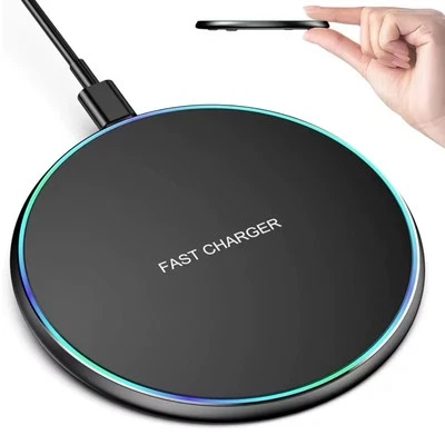 💚🤍35W Fast Wireless Charger Charging Pad For iPhone 15 14 13 12 11 X & Samsung - Image 1 of 4