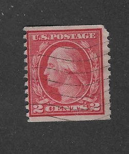 US Scott # 454, 2 Cent rot, Type II, 1915 George W, ss, scv. 22,50 $ - Bild 1 von 1