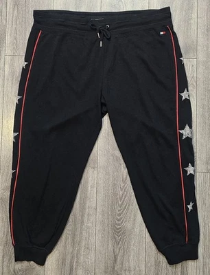 Tommy Hilfiger Sport Stars Joggers Sweatpants Sweats Black Womens 3XL Activewear - Image 1 of 4