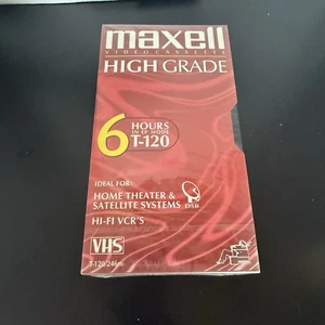 Maxell High Grade Premium T-120 VHS Kassette versiegelt - Bild 1 von 2