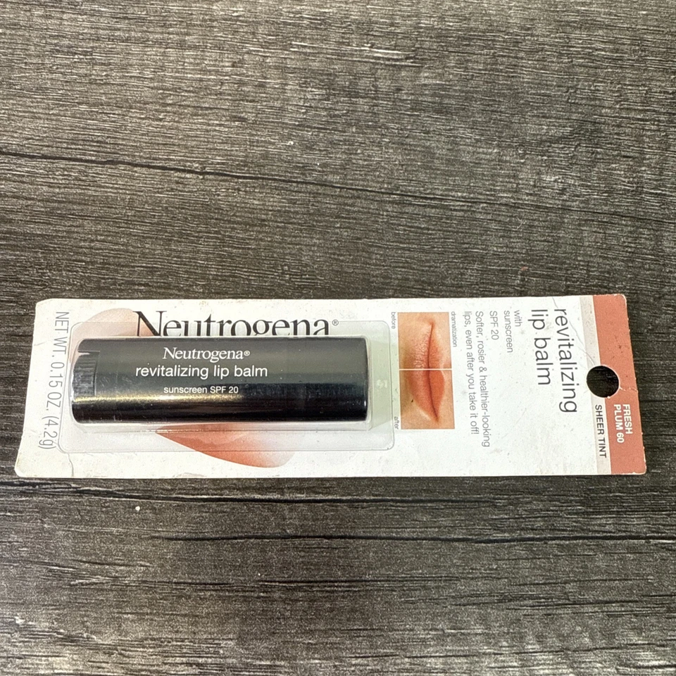 Neutrogena Bálsamo Labial Tintado Revitalizante con FPS 20, Ciruela Fresca Hidratante  Foto 1 de 2
