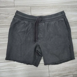Felpa uomo Lucky Brand taglia L grigio pietra con coulisse pantaloncini tasche cotone - Foto 1 di 8