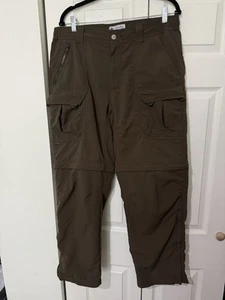 Columbia Mens Titanium Cargo Convertible Pants, Brown, Size 36 - Picture 1 of 5