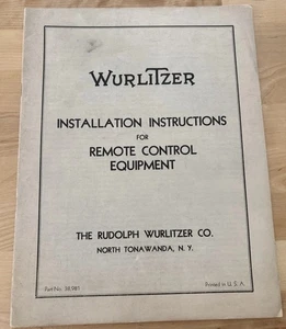 Wurlitzer Jukebox installazione telecomando anni 40 originale - Foto 1 di 7