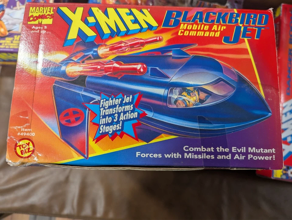 Blackbird Jet Mobile Air Command X-Men Marvel 1994 Toy Biz Vehicle NEW SEALED - Image 1 of 4