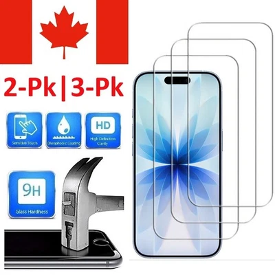 Screen Protector for iPhone 17 16 15 14 13 Mini 12 11 XR XS SE 8 7 [All Models] - Image 1 of 4