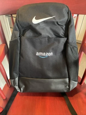 Amazon Logo Nike 24L Black Backpack Bookbag New With Tags Free Shipping! - Image 1 of 4