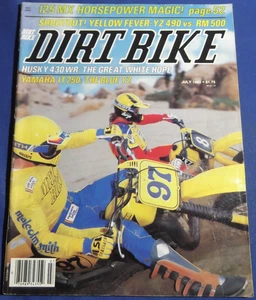 DIRT BIKE MAGAZINE-JULY 1983  RM500  YZ490K HUSKY 430WR  WORKS BIKES   VINTAGE - Picture 1 of 5
