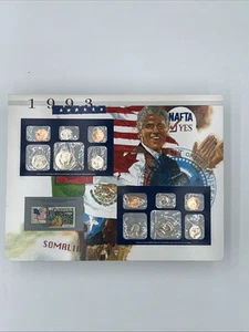 1993 US Mint Uncirculated Coin Set Stamps Original Sheet - Picture 1 of 6