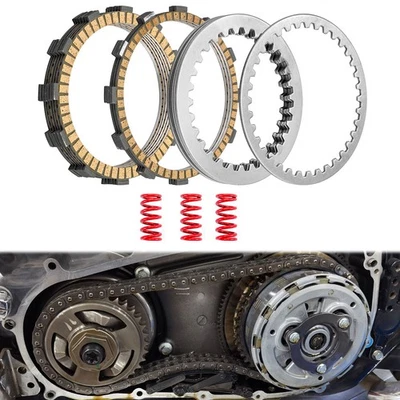 Kit de placas de embrague extra de fricción y acero para Harley FL Touring/Softails 2017-25 Foto 1 de 4