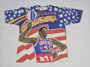 Rare Vintage Shirt Harlem Globetrotters Size L All Sport Made In Usa Super Rare - Picture 1 of 19