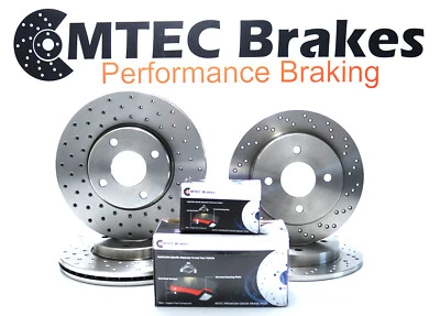 Ford Fiesta ST150 MK6 04-09 Performance Front Rear Drilled Brake Discs MTEC Pads - Image 1 of 4