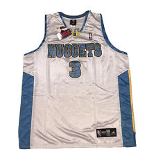 NBA Adidas Denver Nuggets Allen Iverson #3 Basketball Jersey Embroidery Size 54