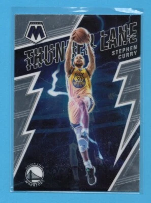 2021-22 Panini Mosaic Stephen Curry #17 Thunder Lane Golden State Warriors - Image 1 of 2