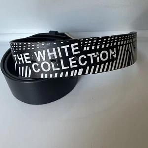 Burton Shawn White Collection Belt 45” Black Leather Snowboard Ski Logo Graphic - Picture 1 of 3
