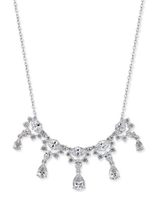 COLLAR BABERO ELIOT DANORI TONO PLATA CIRCONITA CÚBICA BLISS PERA $110 D92 Foto 1 de 4