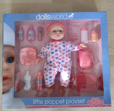 Schlenkerpuppe Sophia 38cm mit Schlafaugen und Zubehör  - Bild 1 von 4