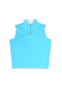 Aston Martin S Vintage Blue Zip-Up Vest Gilet Size L - Picture 1 of 8