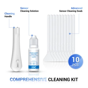 JJC 10pcs Full Frame Sensor Cleaning Swab Kit Solution with Handle Light Camera - Bild 1 von 10