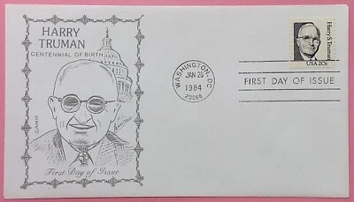 Scott 1862 FDC Harry S Truman Great Americans Series President Gamm Cache - Image 1 of 3