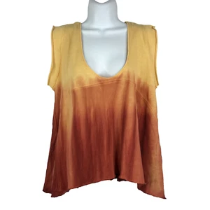 Free People We The Free Paradise Tee Tank Top Sundown gelb orange ombre Gr. S - Bild 1 von 8