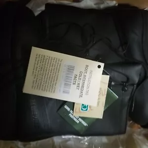 Botas militares para hombre Belleville talla 5,5 R cuero negro inserciones ICWB - Imagen 1 de 4