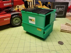 Custom Made Miniature 8-yard Dumpster at 1:14 Scale for RC Construction - Picture 1 of 6