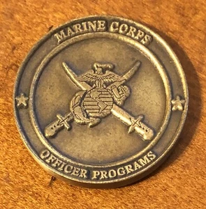 USMC Cuerpo de Marines Oficial Programas Desafío Oficial Moneda Metal Metálico - Imagen 1 de 2