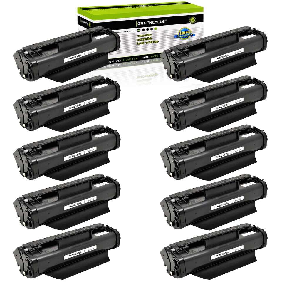 10 Pack C3906A Toner Cartridge Fits for HP LaserJet 5L 5L xtra 5L-FS 6Lse 6Lxi - Image 1 of 4