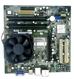 DELL 0RY007 MOTHERBOARD + 2.6 GHz INTEL E8200 CPU SLAPP + 2 GB RAM + H/S & FAN - Picture 1 of 7