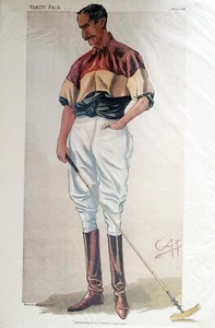 VANITY FAIR = 1898 Giocatore di POLO = Splendida Riproduzione dall'originale - Picture 1 of 1