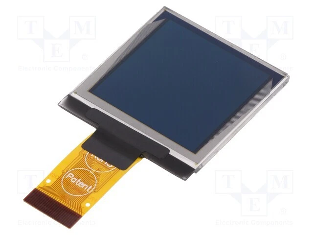 1 pièces, Afficheur: OLED DEP128128B-Y /E2FR - Photo 1/1