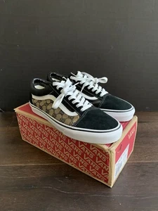 Vans Old Skool | Made With G/G Monogram Fabric | Brand New | All Sizes Black - Picture 1 of 3