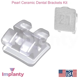 Kit de 28 piezas de soportes dentales de cerámica perla base estética estructurada con láser - Imagen 1 de 4