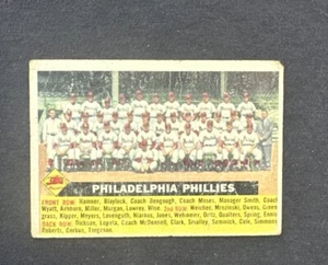 *Tarjeta del equipo 1956 Topps #72 Philadelphia Phillies (espalda blanca) ¡leer!!! - Imagen 1 de 2