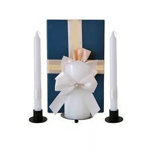 Unity Candles for Wedding Ceremony Set with Holder, Wedding Accessories for R... - Picture 1 of 8