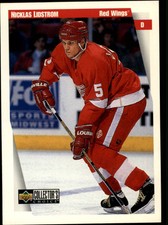 1997-98 Collector's Choice Red Wings Hockey Card #81 Nicklas Lidstrom