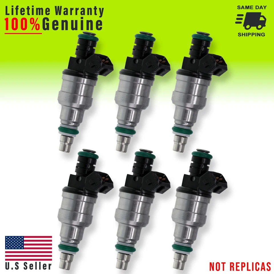 OEM Bosch Fuel Injectors Set (6) 0280150901 for 3.8 V6 Oldsmobile Toronado 88-90 - Image 1 of 1