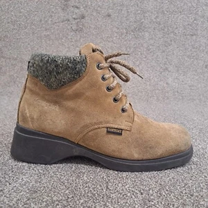 Country Jack Ankle Boots 41 UK 8 Brown Suede Flat Lace Up Country Style - Picture 1 of 10